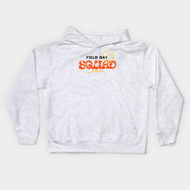 Cool field day squad design Kids Hoodie by Mymoon